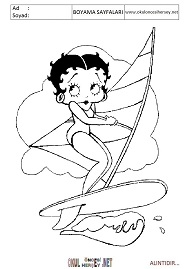 betty-boop boyama sayfaları
